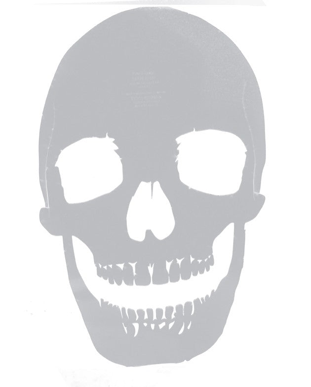 SKULL FRONTAL A4 STENCIL 00039