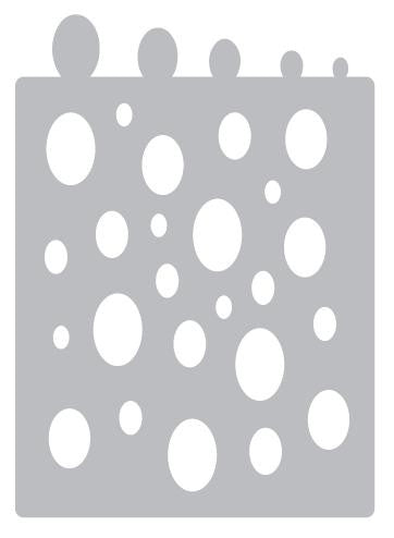 Water Droplets Stencil