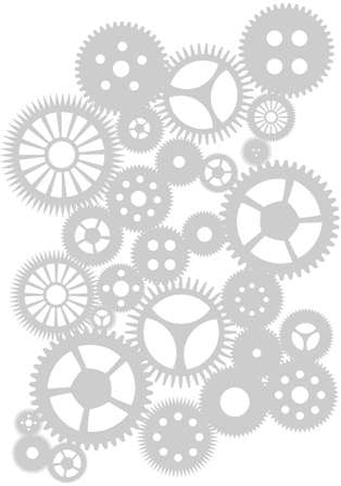 Gears Stencil