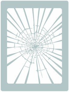 Smashed Glass Stencil