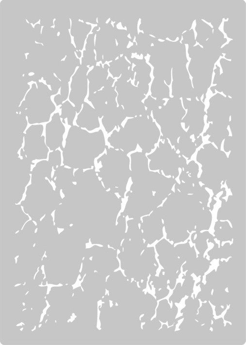 Cracked Mud Stencil A4
