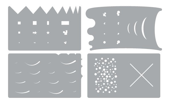 Business Card Stencil Set