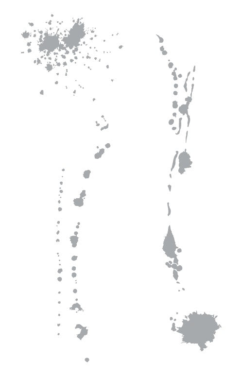 Splatter Stencil A4