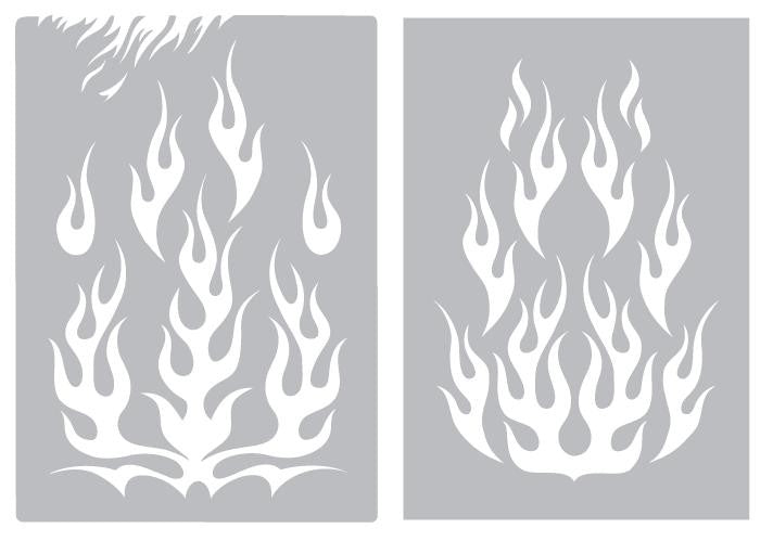 Flame Stencil Set