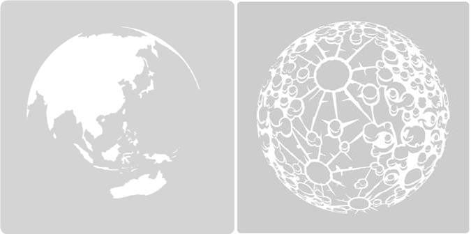 Earth & Moon Stencil Set A5