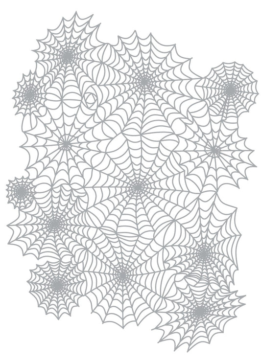 Spider Web Stencil A4