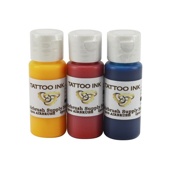 Tattoo Ink Kit 3 x 60ml Airbrush Supply Network