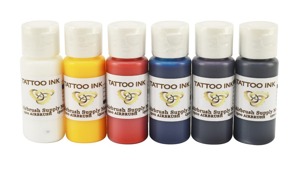 Tattoo Ink Kit 6 x 60ml Airbrush Supply Network